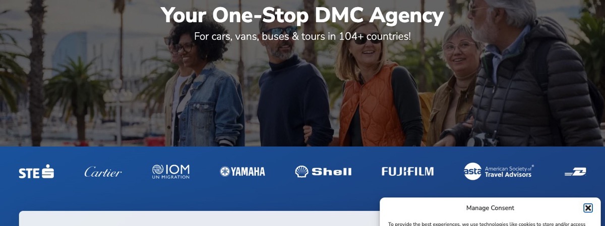 Home page of the Dispo booking platform